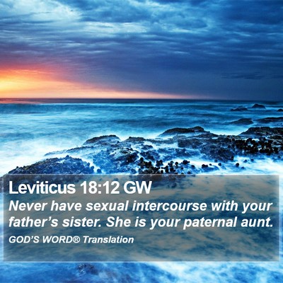 Leviticus 18:12 GW Bible Verse Image