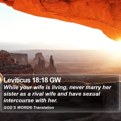 Leviticus 18:18 GW Bible Verse Image