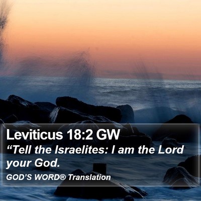 Leviticus 18:2 GW Bible Verse Image