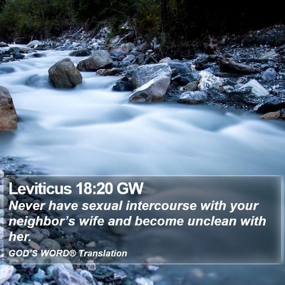 Leviticus 18:20 GW Bible Verse Image