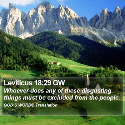 Leviticus 18:29 GW Bible Verse Image
