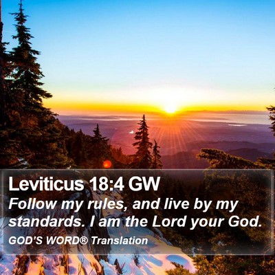 Leviticus 18:4 GW Bible Verse Image