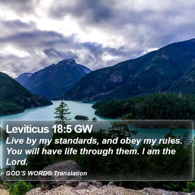 Leviticus 18:5 GW Bible Verse Image