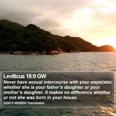 Leviticus 18:9 GW Bible Verse Image