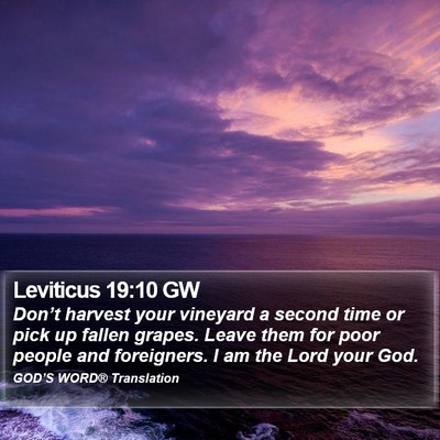 Leviticus 19:10 GW Bible Verse Image