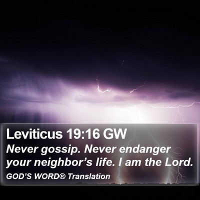 Leviticus 19:16 GW Bible Verse Image