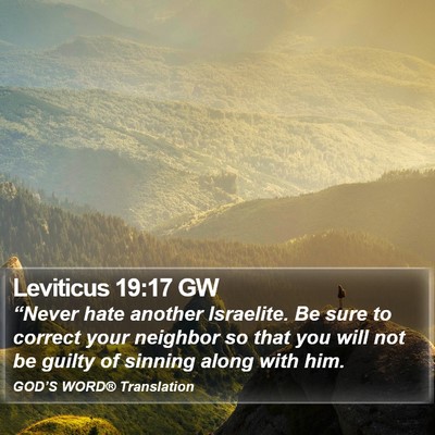 Leviticus 19:17 GW Bible Verse Image