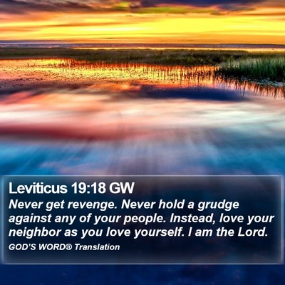 Leviticus 19:18 GW Bible Verse Image