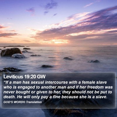 Leviticus 19:20 GW Bible Verse Image