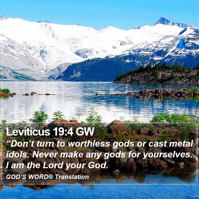 Leviticus 19:4 GW Bible Verse Image