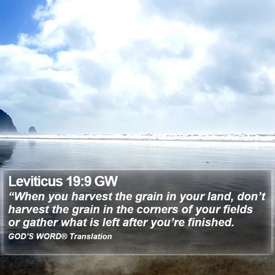 Leviticus 19:9 GW Bible Verse Image