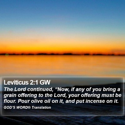 Leviticus 2:1 GW Bible Verse Image
