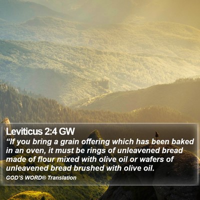 Leviticus 2:4 GW Bible Verse Image