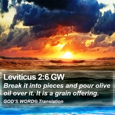 Leviticus 2:6 GW Bible Verse Image