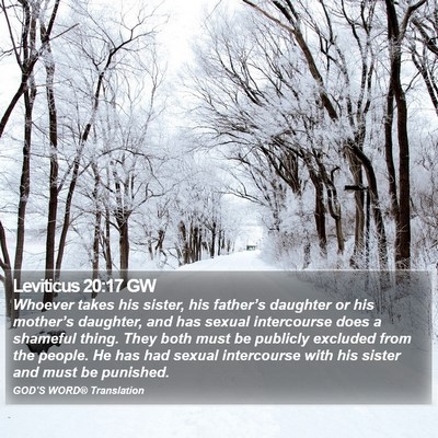 Leviticus 20:17 GW Bible Verse Image