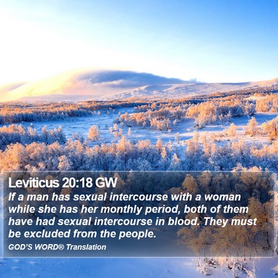 Leviticus 20:18 GW Bible Verse Image