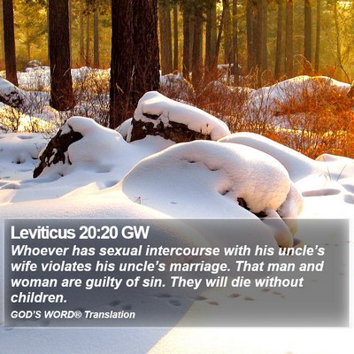 Leviticus 20:20 GW Bible Verse Image