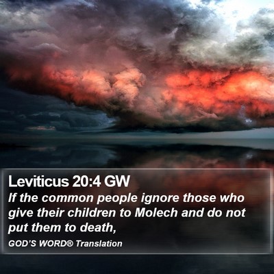 Leviticus 20:4 GW Bible Verse Image