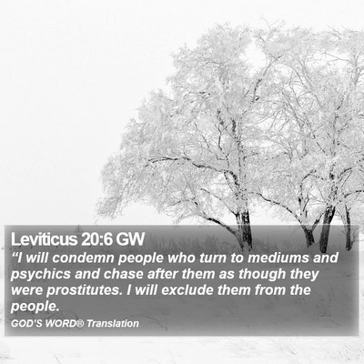 Leviticus 20:6 GW Bible Verse Image