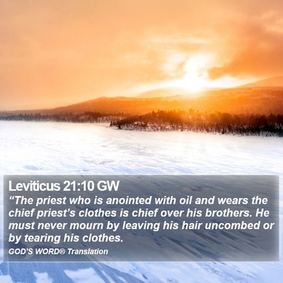 Leviticus 21:10 GW Bible Verse Image