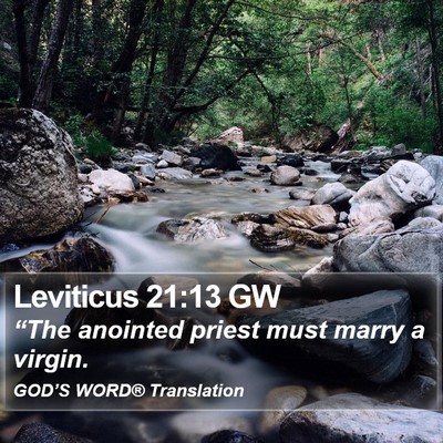 Leviticus 21:13 GW Bible Verse Image