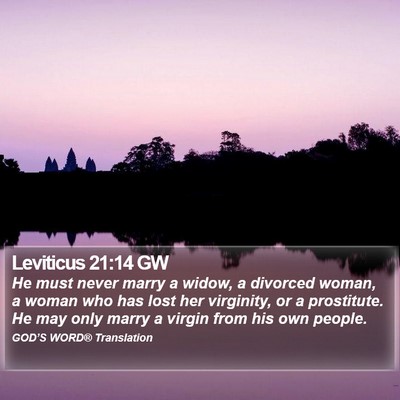 Leviticus 21:14 GW Bible Verse Image