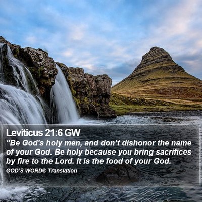 Leviticus 21:6 GW Bible Verse Image