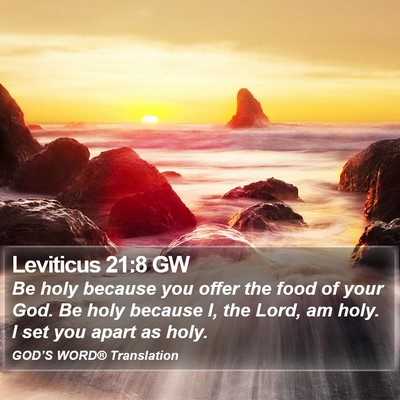 Leviticus 21:8 GW Bible Verse Image