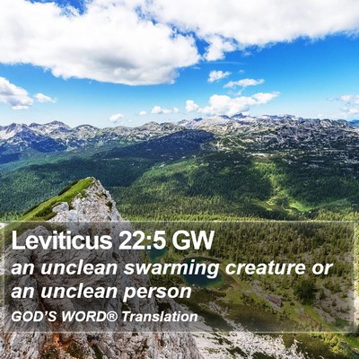 Leviticus 22:5 GW Bible Verse Image