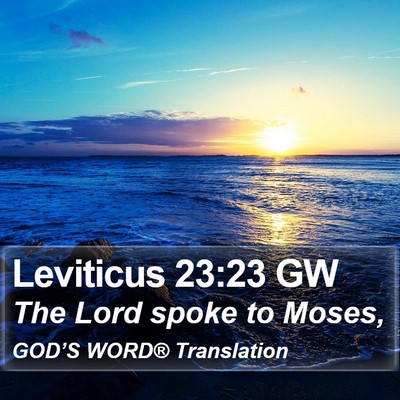 Leviticus 23:23 GW Bible Verse Image