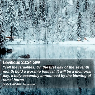 Leviticus 23:24 GW Bible Verse Image