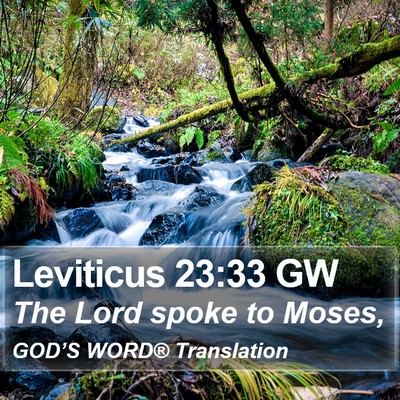 Leviticus 23:33 GW Bible Verse Image