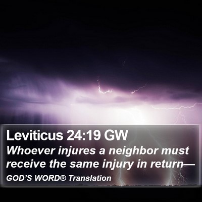 Leviticus 24:19 GW Bible Verse Image