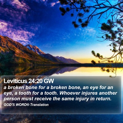Leviticus 24:20 GW Bible Verse Image