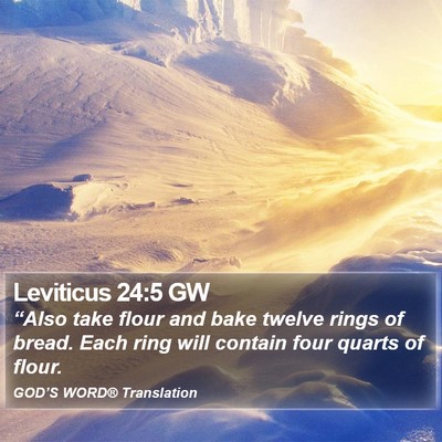 Leviticus 24:5 GW Bible Verse Image