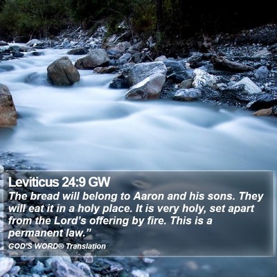 Leviticus 24:9 GW Bible Verse Image