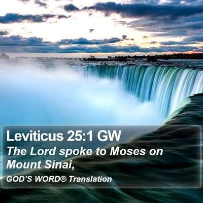 Leviticus 25:1 GW Bible Verse Image