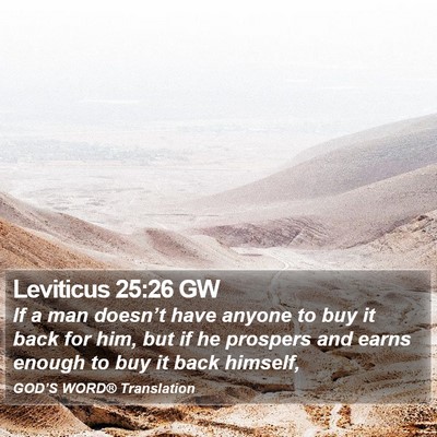 Leviticus 25:26 GW Bible Verse Image