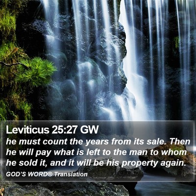 Leviticus 25:27 GW Bible Verse Image