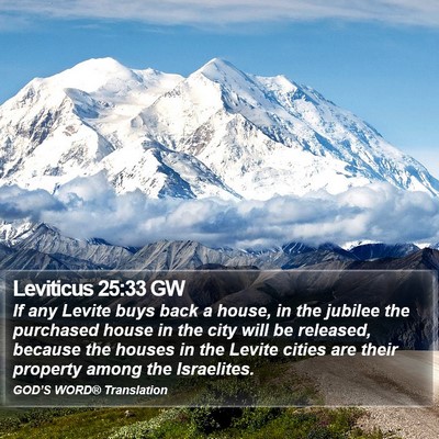 Leviticus 25:33 GW Bible Verse Image