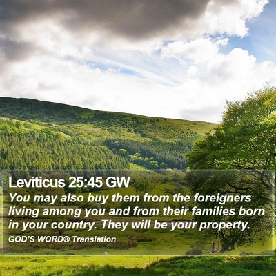 Leviticus 25:45 GW Bible Verse Image