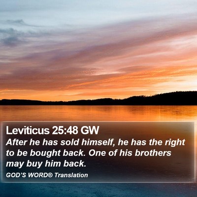 Leviticus 25:48 GW Bible Verse Image