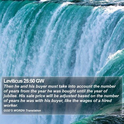 Leviticus 25:50 GW Bible Verse Image