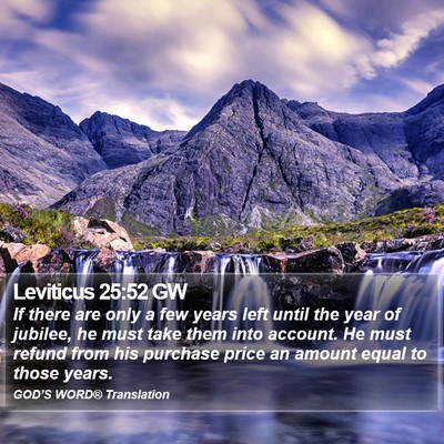Leviticus 25:52 GW Bible Verse Image