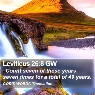 Leviticus 25:8 GW Bible Verse Image