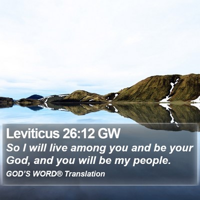 Leviticus 26:12 GW Bible Verse Image