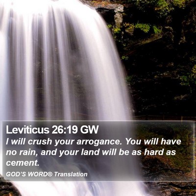 Leviticus 26:19 GW Bible Verse Image