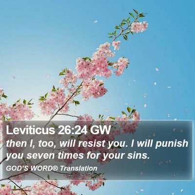 Leviticus 26:24 GW Bible Verse Image