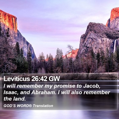 Leviticus 26:42 GW Bible Verse Image