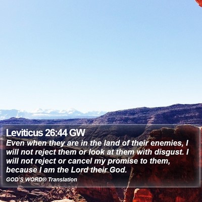 Leviticus 26:44 GW Bible Verse Image